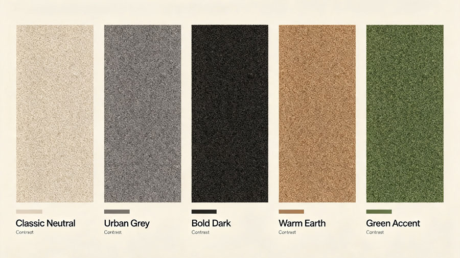 2026 carpet color palette swatches commercial