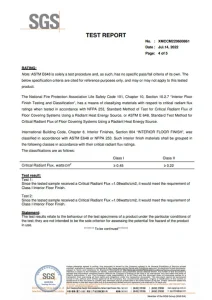 Commercial Carpet Fire Safety Compliance ASTM E648 Class I